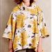 Anthropologie Tops | Anthro Saturday Sunday Flora Poncho M/L | Color: Black/Gold | Size: M/L