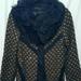 Anthropologie Jackets & Coats | Anthropology Sabbantini Textured Lg Collar Coat | Color: Black | Size: Lj