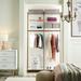 Martha Stewart California Closets® The Everyday System™ 96" W 14"D Closet System Wire/Metal/Manufactured Wood in White/Brown | Wayfair