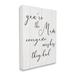 Trinx You're the Mom Phrase Motivational Family Appreciation by Daphne Polselli - Textual Art on Canvas in White | 20 H x 16 W x 1.5 D in | Wayfair