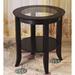 Alcott Hill® End Table Wood/Glass in Brown | 22.25 H x 18.5 W x 18.5 D in | Wayfair ALCT2977 25981038