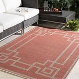 Red 106 x 0.01 in Area Rug - Sol 72 Outdoor™ Amherst Geometric Rust Area Rug, Polypropylene | 106 W x 0.01 D in | Wayfair CHLH6457 33013952