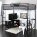 Isabelle & Max™ Elita Full Metal Loft Bed by Viv + Rae™ Metal in Black | 71 H x 55 W x 79 D in | Wayfair VVRO4822 32412020