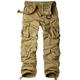 mosingle Women's Combat Camo Cargo Trousers Camouflage Army Military Tactical Work Pants #2083-Khaki-34(UK 16)