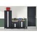 ClosetMaid ProGarage 4 Piece Cabinet & Workbench Set, Rubber in Black | 74.9 H x 83.6 W x 18 D in | Wayfair 1085940