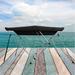 SereneLife Waterproof Boat Bimini Top Cover - 67-72" W 4 Bow Bimini Top Canvas Sun Shade Boat Canopy -1" Double Wall Aluminum Frame Tubes, 2 Straps | Wayfair