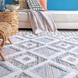 Pink 30 x 0.79 in Area Rug - Union Rustic Wasson Geometric/White Area Rug Polyester | 30 W x 0.79 D in | Wayfair 295FF3F3A2174C2EBD8B9D8E412D6C53