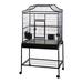 Tucker Murphy Pet™ Bernice 61" Victorian Floor Bird Cage in Gray/Black | 61 H x 21 W x 32 D in | Wayfair E7F142412DA641ECAC58FD07E91120B3