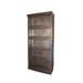 The Twillery Co.® Sasser 36" W Standard Bookcase Wood in White/Black/Brown | 35 H x 36 W x 13 D in | Wayfair 413877D21BE1436DA83EA74DAB741EB1