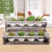 Union Rustic Epley 2 - Piece Ceramic Pot Planter Set Wood in Brown | 2.5 H x 13.5 W x 3 D in | Wayfair 3F7B16F0B54845CABE70545AC2CC48A4