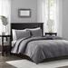 George Oliver Burnadette 3 Piece Velvet Quilt Set Microfiber in Gray | Full/Queen Coverlet + 2 Standard Shams | Wayfair