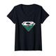 Superman Welsh Shield T-Shirt mit V-Ausschnitt