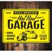 Lizton Sign Shop, Inc Full Service Hot Rods Garage Mechanic Aluminum Sign Aluminum in Black/Gray/Yellow | 10 H x 14 W x 0.04 D in | Wayfair