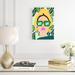Mercer41 Woman Wearing Sunglasses - Wrapped Canvas Painting Canvas in Green/Pink/Yellow | 18 H x 12 W x 1.25 D in | Wayfair