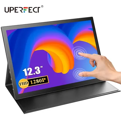 UPERFECT Moniteur portable à écran tactile 1920 × 1280 FHD IPS Écran d'affichage de 12 3 pouces pour
