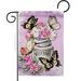 Breeze Decor Butterflies Water Can Garden Flag Floral Spring 13 X18.5 Inches Double-Sided Decorative House Decoration Yard Banner in Pink | Wayfair