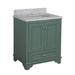 Lark Manor™ Loughlam 30" Single Bathroom Vanity Set Marble in Green | 35.5 H x 30 W x 22 D in | Wayfair 423276D1BC864244A87D0DD39B729024