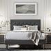 Mercury Row® Hegg Tufted Platform Bed Wood & /Upholstered/Linen in Gray | 48 H x 62.2 W x 81.5 D in | Wayfair BF20F1BD5516421F966BD628A567EC66