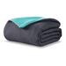 Ebern Designs Giaan Reversible Comforter Set Polyester/Polyfill/Microfiber in Blue | Full/Queen Comforter + 2 Shams | Wayfair