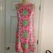 Lilly Pulitzer Dresses | Lilly Pulitzer Silk Jacqueline Dress Sz. 8 | Color: Green/Pink | Size: 8