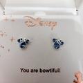 Disney Accessories | New Disney Minnie Mouse Blue Stud Earrings | Color: Blue/Silver | Size: Osg