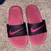 Nike Shoes | Girls Nike Slides | Color: Black/Pink | Size: 1g