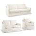 Emerson Tailored Furniture Covers - Ottoman, Sand - Frontgate