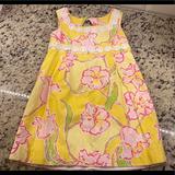 Lilly Pulitzer Dresses | Lilly Pulitzer Kids Girl's Classic Shift Dress | Color: Pink/Yellow | Size: 4g