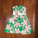 Lilly Pulitzer Dresses | Floral Lilly Pulitzer Dress | Color: White | Size: 4
