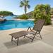 Wrought Studio™ Erwine 54.4" Long Reclining Single Chaise Metal in Gray | 36.6 H x 23.8 W x 54.4 D in | Outdoor Furniture | Wayfair