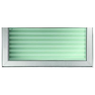 ACO Designabdeckung Vario Vollglas mit Einfassungsrahmen, 1000x600 mm, Silber