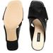 Nine West Shoes | Gigi Block Heel Slide Sandals Open Toe Leather 3.5” Heel Size 10 New | Color: Black | Size: 10