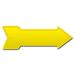 SignMission Removable-999692_Orange Arrow Removable Decal Funny Home Décor 30" Wide Plastic/Acrylic in Yellow | 10 H x 30 W x 1 D in | Wayfair