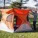 Ardisam, Inc. Gazelle T4 4 Person Tent Fiberglass, Polyester in Gray/Orange | 78 H x 94 W x 94 D in | Wayfair GAZL-22272
