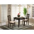 Red Barrel Studio® 3 - Piece Solid Wood Rubberwood Dining Set Wood/Upholstered in Brown | 30 H in | Wayfair A4BA788C5A3941CFB46AE1CAF8775F48