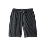 Men's Big & Tall Cotton Jersey Pajama Shorts by KingSize in Heather Charcoal (Size 3XL)