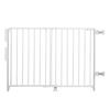 Top of Stairs Metal Pet Gate with Banister Kit, 2" L X 43" W X 30.5" H, 2 IN, White