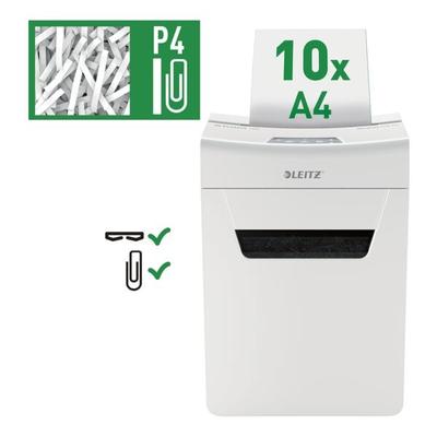 Leitz Aktenvernichter »IQ 10X Protect Premium« weiß, 33.5x48.9x21.8 cm Image