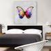 ARTCANVAS Rainbow Colorful Butterfly Wings Insect - Wrapped Canvas Graphic Art Print Canvas, Wood in White | 36 H x 36 W x 0.75 D in | Wayfair