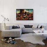 ARTCANVAS The Temptation of St. Anthony 1516 by Hieronymus Bosch - Wrapped Canvas Painting Print Metal | 26 H x 40 W x 1.5 D in | Wayfair