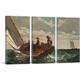 ARTCANVAS Breezing Up A Fair Wind 1876 - 3 Piece Print Metal | 40 H x 60 W x 0.75 D in | Wayfair HOMER63-3S-60x40