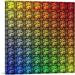 ARTCANVAS Rainbow Color Grid Gay Jewel Pixel - Wrapped Canvas Graphic Art Print Canvas, Wood in Red/Blue/Yellow | 12 H x 12 W x 0.75 D in | Wayfair