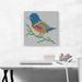 ARTCANVAS Bird Color Grid Jewel Pixel - Wrapped Canvas Graphic Art Print Canvas, Wood in Blue/Gray/Green | 18 H x 18 W x 1.5 D in | Wayfair