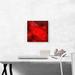 ARTCANVAS Mexican Fire Opal Precious Stone Gemstone Jewel - Wrapped Canvas Painting Print Canvas, Wood in Red | 12 H x 12 W x 1.5 D in | Wayfair