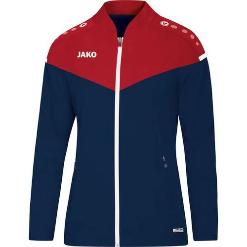 JAKO Damen Präsentationsjacke Champ 2.0, Größe 38 in marine/chili rot