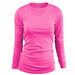 Soffe S6562GP Girls Long Sleeve Crew T-Shirt in Neon Pink size XL | Cotton/Polyester Blend