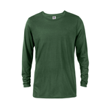 Delta 616535 Dri 30/1's Adult Performance Long Sleeve Top in Forest Green size Large | Ringspun Cotton