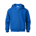 Soffe J9078 Juvenile Classic Zip Hooded Sweatshirt in Royal Blue size Large | Cotton Polyester