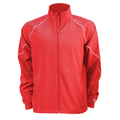 Soffe S1026YP Youth Game Time Warm Up Jacket in Red size XL | Polyester/Spandex Blend