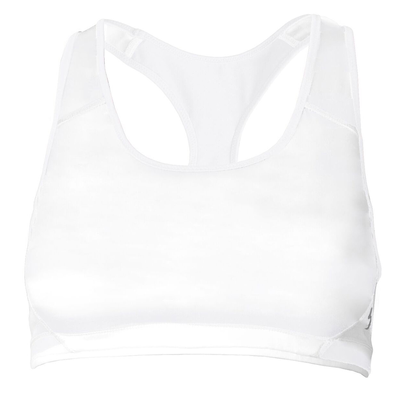 Soffe S1210VP Juniors Mid Impact Bra in White size XL | Polyester/Spandex Blend